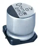 UCW1C101MCL1GS: SMD Aluminium Electrolytic Capacitor, Radial Can - SMD, 100 µF, 16 V, 2000 hours @ 85°C, Polar
