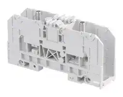 1SNA190001R2000: DIN Rail Mount Terminal Block, 2 Ways, 1 AWG, 35 mm², Stud, 125 A
