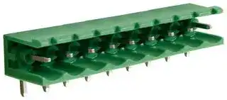 CTBP9350/9AO: Terminal Block, Open Ended, Header, 5 mm, 9 Ways, Through Hole Right Angle