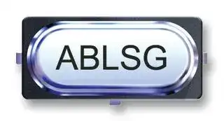 ABLSG-3.6864MHZ-D2Y-T: Crystal, ABLSG, 3.6864 MHz, 20 ppm, 30 ppm, 18 pF