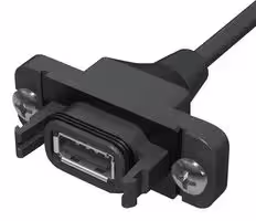 RPCU-G-00.50-AMS-AM: USB Cable, Type A Plug to Type A Plug, 500 m, 19.68 ", USB 2.0, Black