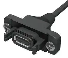 RPCU-G-00.50-AMS-AM: USB Cable, Type A Plug to Type A Plug, 500 m, 19.68 ", USB 2.0, Black