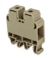 ER35PBEIGE: DIN Rail Mount Terminal Block, 2 Ways, 12 AWG, 2 AWG, 50 mm², Screw, 115 A