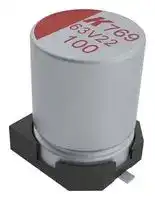 A769KE107M1VLAS031: Polymer Aluminium Electrolytic Capacitor, 100 µF, 35 V, Radial Can - SMD, 0.031 ohm