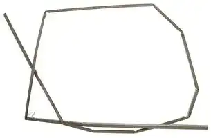 3020903: Shielding Gasket, EMI Shielding, Fabric Over Foam, 80 dB, 1 m x 9 mm x 3 mm