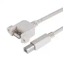 UPMAB-3M: USB Cable, USB Type A Receptacle to USB Type B Plug, 3 m, 9.8 ft, USB 2.0, Light Grey