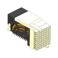 10122643-101LF: Connector, AirMax VS2 Series, 54 Contacts, 2 mm, Receptacle, Press Fit, 9 Rows