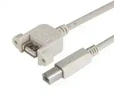 UPMAB-5M: USB Cable, USB Type A Receptacle to USB Type B Plug, 5 m, 16.4 ft, USB 2.0, Light Grey