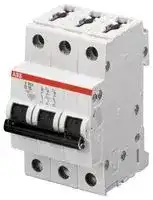 S203M-D32: Thermal Magnetic Circuit Breaker, Miniature, D Curve, System Pro M Compact S200, 32 A, 3 Pole