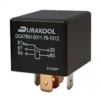 DG57BM-5021-76-1012-R: Automotive Relay, IP54, 12 VDC, 60 A, SPST-NO, Plug In, Quick Connect, DG57BM Series
