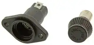 05710007L: Fuseholder, Panel Mount, 600V, 30A, Class CC, Solder / Quick Connect, Fingergrip Cap