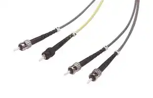MCST-ST-05: Fibre Optic Cable, Multimode, 2 Fibres, 62.5µm/125µmDia, ST-ST Duplex, 5m