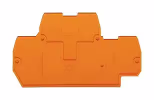 870-519: Accessory, Orange, Wago 870 Series Rail Mount Terminal Blocks, End and Intermediate Plate