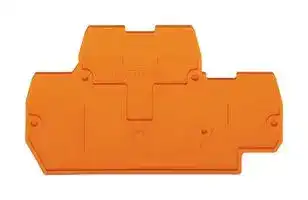 870-519: Accessory, Orange, Wago 870 Series Rail Mount Terminal Blocks, End and Intermediate Plate
