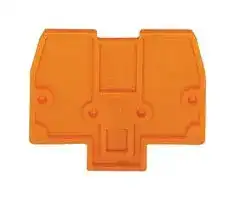 870-923: Accessory, Grey, Wago 870 Series Rail Mount Terminal Blocks, End and Intermediate Plate, 870 Series