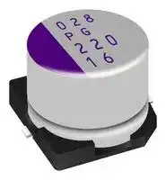 20SVPG120M: Polymer Aluminium Electrolytic Capacitor, 120 µF, 20 V, Radial Can - SMD, 0.018 ohm