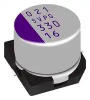 20SVPG220M: Polymer Aluminium Electrolytic Capacitor, 220 µF, 20 V, Radial Can - SMD, 0.018 ohm