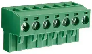 CTBP9208/7: Pluggable Terminal Block, 5.08 mm, 7 Ways, 28 AWG, 14 AWG, 1.5 mm², Clamp