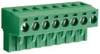 CTBP9208/8: Pluggable Terminal Block, 5.08 mm, 8 Ways, 28 AWG, 14 AWG, 1.5 mm², Clamp