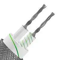 XF-1292-FAR — Thermocouple Wire, IEC, Glass fibre Insulated, Flat Pair, Type K, 7 x 0.2mm, 50 m