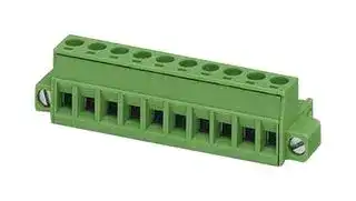 1912184: Pluggable Terminal Block, w/ Flange, 5.08 mm, 2 Ways, 24 AWG, 12 AWG, 2.5 mm², Screw