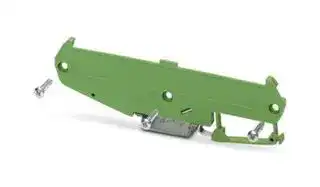 2906490: PANEL MOUNTING BASE, 122.6MM, PA, GREEN