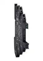 RSLZRA2: Relay Socket, DIN Rail, Spring Clamp, 5 Pins, 6 A, 300 VAC, Harmony RSLZ Series