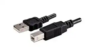 CBL-UA-UB-05BP: CABLE USB TYPE A 2.0 TO 500 MM BLACK PVC