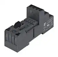 1860100-1: Relay Socket, DIN Rail, Screwless Clamp, 14 Pins, 12 A, 240 VAC, PT Series