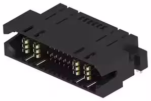 2391130-5: Connector, Right Angle, MULTI-BEAM Lite Series, 34 Contacts, Header, Through Hole Straight