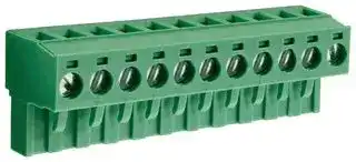CTBP9208/11: Pluggable Terminal Block, 5.08 mm, 11 Ways, 28 AWG, 14 AWG, 1.5 mm², Clamp
