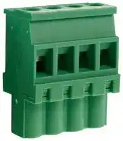 CTBP92VJ/4S: Pluggable Terminal Block, 5.08 mm, 4 Ways, 28 AWG, 14 AWG, 1.5 mm², Clamp