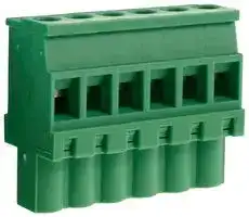 CTBP92VJ/6S: Pluggable Terminal Block, 5.08 mm, 6 Ways, 28 AWG, 14 AWG, 1.5 mm², Clamp