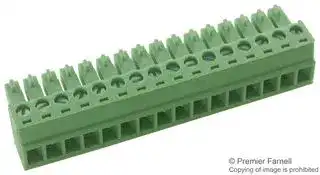 EBK-16-B: Pluggable Terminal Block, 3.81 mm, 16 Ways, 24 AWG, 12 AWG, Screw