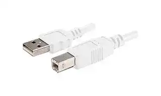 CBL-UA-UB-10WP: CABLE USB TYPE A 2.0 T 1000 MM WHITE PVC