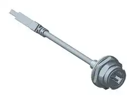 UA-30PMFL-LC7B20: USB Cable, Type A Plug to Sealed Type A Receptacle, 200 mm, 7.9 ", USB 3.0, Black