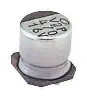 UUX1E221MNL6GS: SMD Aluminium Electrolytic Capacitor, Radial Can - SMD, 220 µF, 25 V, 2000 hours @ 105°C, Polar