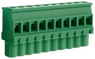 CTBP92VJ/10S: Pluggable Terminal Block, 5.08 mm, 10 Ways, 28 AWG, 14 AWG, 1.5 mm², Clamp