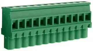 CTBP92VJ/12S: Pluggable Terminal Block, 5.08 mm, 12 Ways, 28 AWG, 14 AWG, 1.5 mm², Clamp