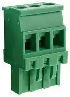 CTBP92VJ/3R: Pluggable Terminal Block, Reversed, 5.08 mm, 3 Ways, 28 AWG, 14 AWG, 1.5 mm², Clamp