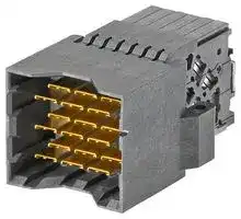 173460-1617: Connector, 3 Pair Right Angle Orthogonal Direct Male, 6 Columns, Impel Plus 173460, 36 Contacts