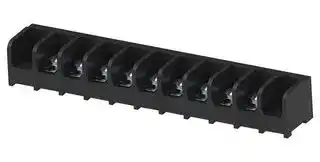 2-1546686-4 .: Panel Mount Barrier Terminal Block, 1 Row, 9 Ways, 22 AWG, 12 AWG, 9.53 mm, 25 A