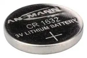 1516-0004: Battery, 3 V, 1632, Lithium Manganese Dioxide, 120 mAh, Pressure Contact, 1