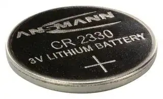 1516-0009: Battery, 3 V, 2330, Lithium Manganese Dioxide, 250 mAh, Pressure Contact, 23 mm
