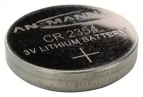 1516-0012: Battery, 3 V, 2354, Lithium Manganese Dioxide, 550 mAh, Pressure Contact, 23 mm