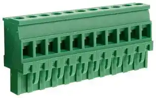 CTBP92VJ/11R: Pluggable Terminal Block, Reversed, 5.08 mm, 11 Ways, 28 AWG, 14 AWG, 1.5 mm², Clamp