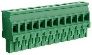 CTBP92VJ/12R: Pluggable Terminal Block, Reversed, 5.08 mm, 12 Ways, 28 AWG, 14 AWG, 1.5 mm², Clamp