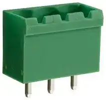 CTBP9308/3: Terminal Block, Closed Ended, Header, 5.08 mm, 3 Ways, Through Hole Vertical