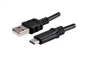 CBL-UA-UC-05BP: CABLE USB TYPE A 2.0 TO 500 MM BLACK PVC