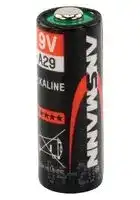 1510-0008: Battery, 9 V, A29, Alkaline, 20 mAh, Raised Positive and Flat Negative, 1